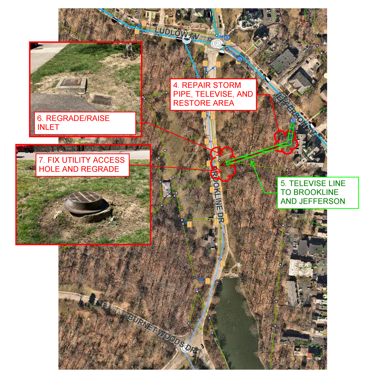 burnet woods sinkhole map