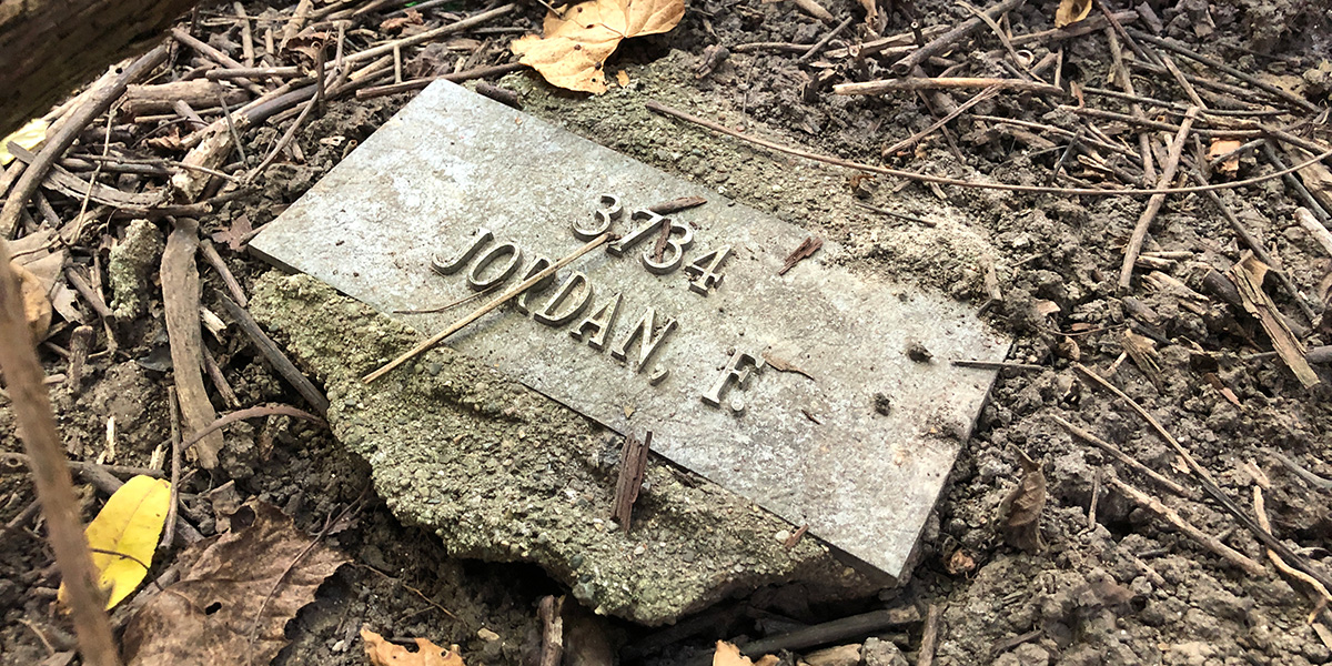 A grave at Potter's Field