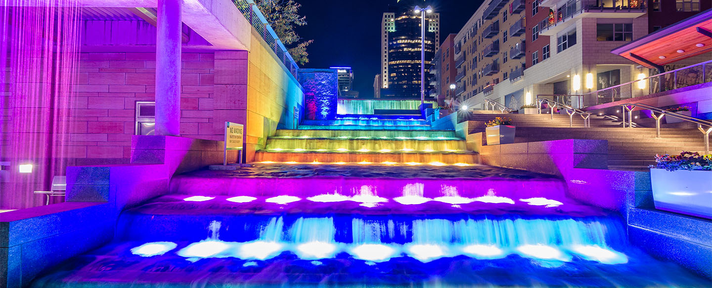 Cascading Waterfall at Smale Riverfront Park