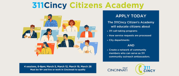 Join the 311Cincy Citizens Academy