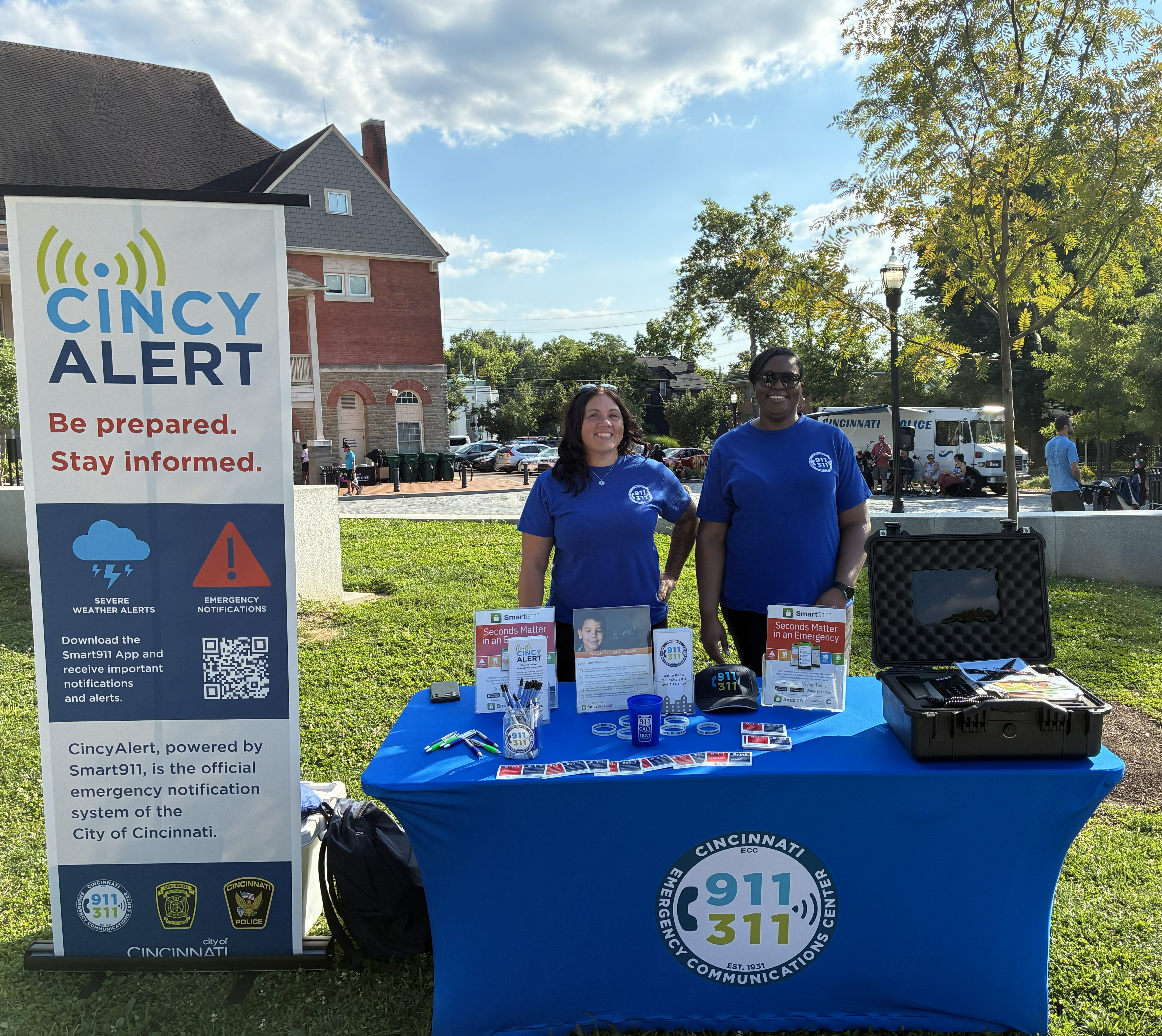 ECC staff at a public education event