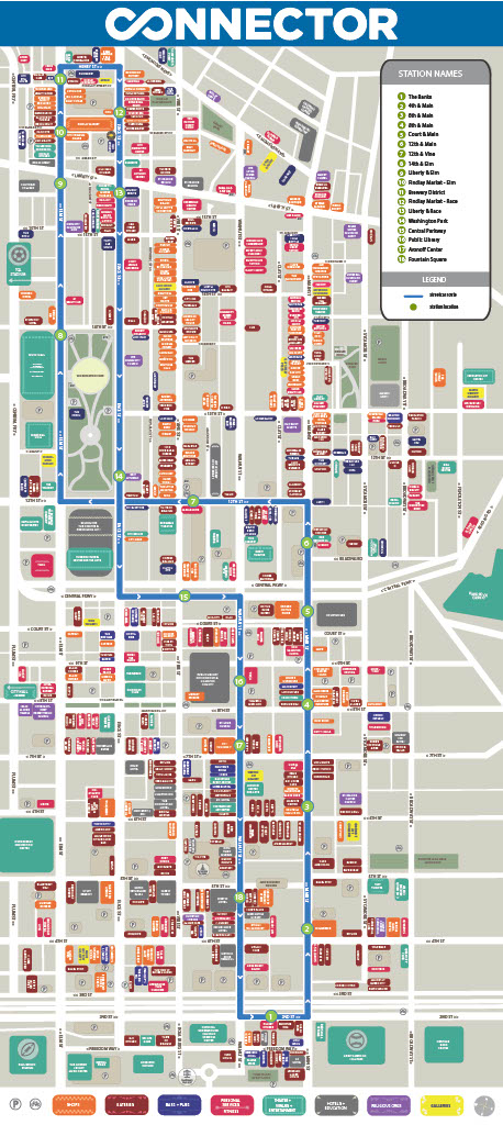 Streetcar Route Map