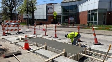 Cincy Installs Region's First Concrete Speed Cushions to Calm Traffic