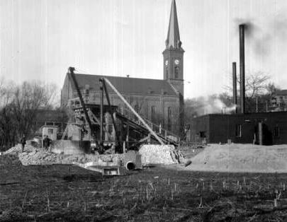 Construction image of Main Pumping Station